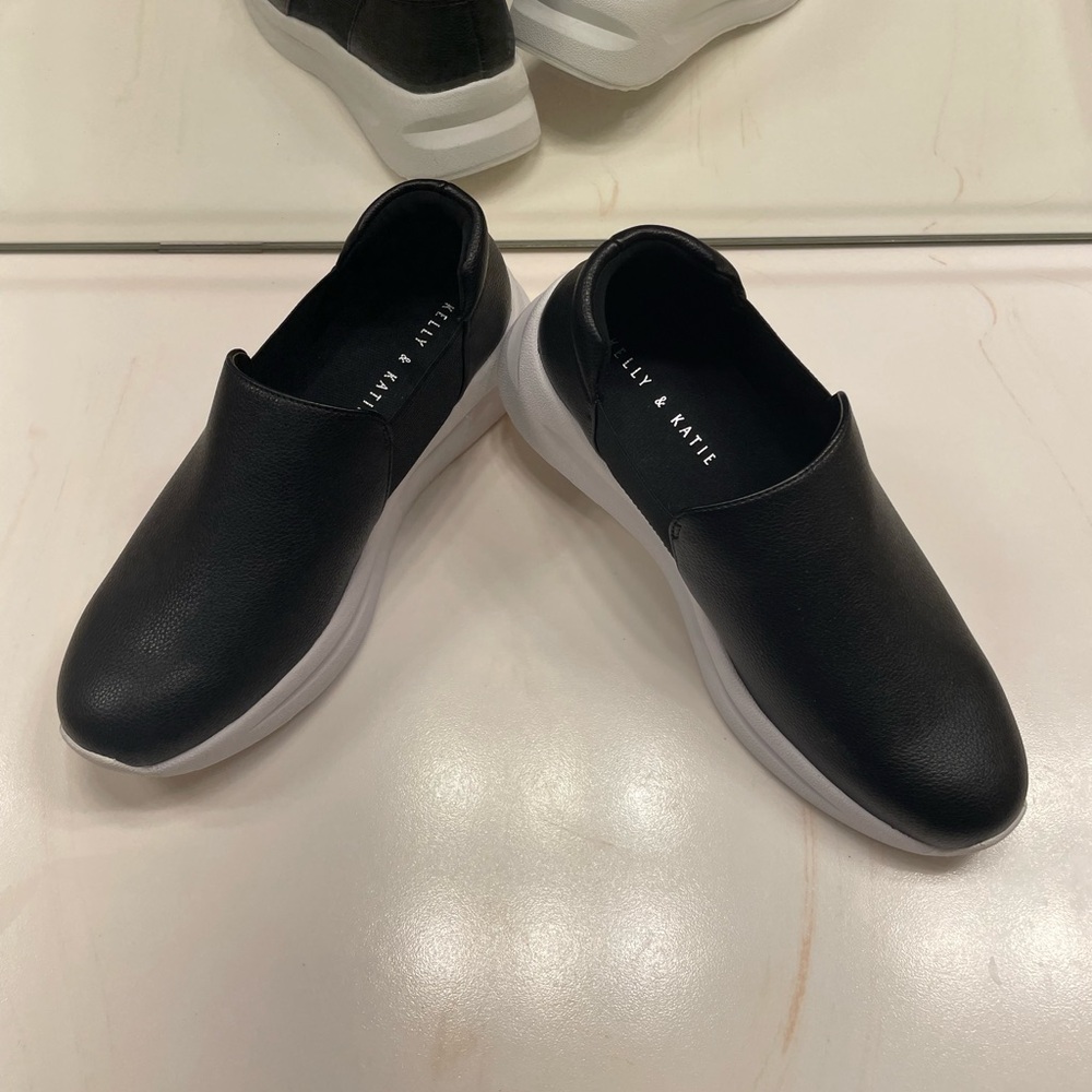 NEW-  Kelly & Katie Black Slip-On Shoes